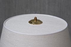 Harald Notini Pair of Tall Brass Table Lamps by Harald Notini for B hlmarks Sweden 1950s - 4557478