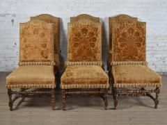 Harlequin Set of 12 French Louis XIII 17th Century Walnut Side Chairs - 3180007