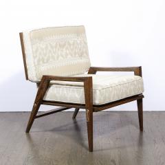 Harold M Schwartz Pair of Mid Century Modern Oak Lounge Chairs by Harold Schwartz for Romweber Co  - 2143276