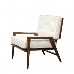 Harold M Schwartz Pair of Mid Century Modern Oak Lounge Chairs by Harold Schwartz for Romweber Co  - 2143309