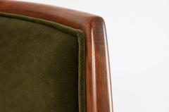 Harold Schwartz Lounge Chairs in Olive Velvet C 1950s - 4788483
