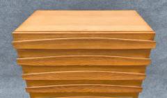 Harold Schwartz Romweber Harold Schwartz Romweber Oak 8 Drawer Tall Chest Sculptural Architectural 50s - 3219382