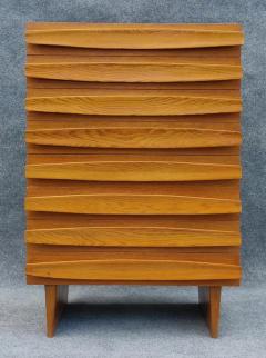 Harold Schwartz Romweber Harold Schwartz Romweber Oak 8 Drawer Tall Chest Sculptural Architectural 50s - 3219387
