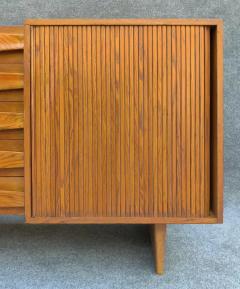 Harold Schwartz Romweber Harold Schwartz Romweber Oak Tambour Cabinet Sculptural Architectural 1950s - 3219375