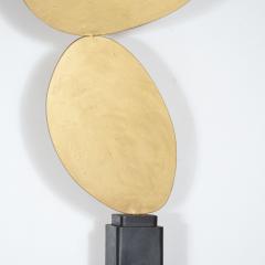 Harold Sclar Mid Century Modern Open Form Gilded Steel Abstract Sculpture by Harold Sclar - 1613076