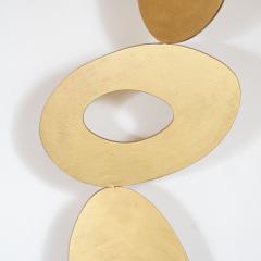 Harold Sclar Mid Century Modern Open Form Gilded Steel Abstract Sculpture by Harold Sclar - 1613087