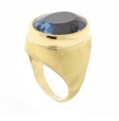 Haroldo Burle Marx Burle Marx Oval Blue Topaz Ring - 457784