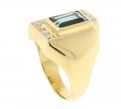 Haroldo Burle Marx Burle Marx Tourmaline Diamond Gold Cocktail Ring - 425101