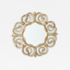 Harrison Gil Intricately Carved Wood Mirror - 2868081