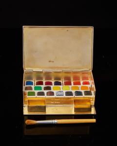 Harry Atkin Antique Silver Artist s Travel Paint Box by Harry Atkin Sheffield 1892 - 3394062
