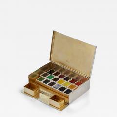 Harry Atkin Antique Silver Artist s Travel Paint Box by Harry Atkin Sheffield 1892 - 3395693
