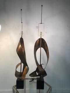 Harry Balmer MIXED METALS ABSTRACT SCULPTURAL LAMPS BY HARRY BALMER - 812045