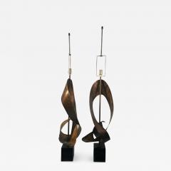 Harry Balmer MIXED METALS ABSTRACT SCULPTURAL LAMPS BY HARRY BALMER - 813279