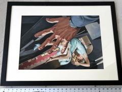 Harry Barton Sexy Blond Falls from Window Noir Pulp Art - 4418505