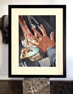 Harry Barton Sexy Blond Falls from Window Noir Pulp Art - 4418509