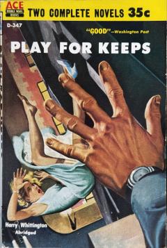 Harry Barton Sexy Blond Falls from Window Noir Pulp Art - 4418511