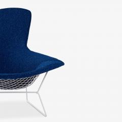 Harry Bertoia Early Bird Chair in Gloss White Raf Simons Kvadrat Wool Boucl  - 4428631