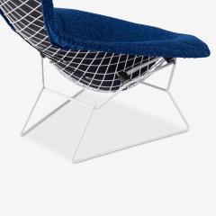 Harry Bertoia Early Bird Chair in Gloss White Raf Simons Kvadrat Wool Boucl  - 4428636