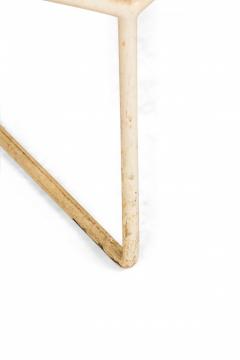 Harry Bertoia Harry Bertoia For Knoll International Wooden Slat And White Metal Bench - 3169978