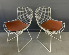 Harry Bertoia Harry Bertoia Wire Chairs for Knoll 1980s Vintage Mid Century w Original Pads - 2537408