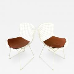 Harry Bertoia Harry Bertoia Wire Chairs for Knoll 1980s Vintage Mid Century w Original Pads - 2541264
