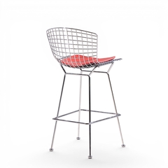 Harry Bertoia Harry Bertoia for Knoll Mid Century Chrome Bar Stools Set of 4 - 4699262