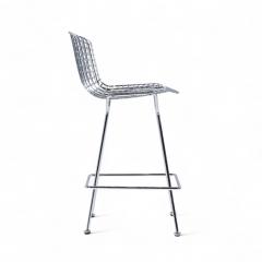 Harry Bertoia Harry Bertoia for Knoll Mid Century Chrome Counter Stools Pair - 4350794