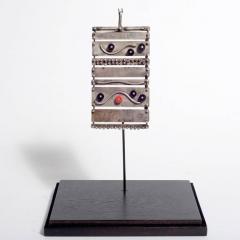 Harry Bertoia Important Harry Bertoia Silver Ebony and Coral Pendant USA circa 1950 - 342697