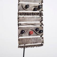 Harry Bertoia Important Harry Bertoia Silver Ebony and Coral Pendant USA circa 1950 - 342699