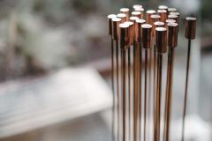 Harry Bertoia Large Bertoia Studios 24 Rod Star of Sound B 2482 Copper Brass Sculpture - 2414117