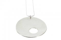 Harry Bertoia Limited Edition Sterling Silver Gong Style Pendant Designed by Harry Bertoia - 254180