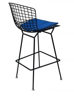 Harry Bertoia Mid Century Modern Black Wire Bar Stool by Harry Bertoia for Knoll - 2896861