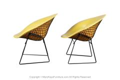 Harry Bertoia Pair Mid Century Harry Bertoia Knoll Diamond Chairs - 2979833