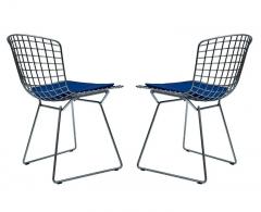 Harry Bertoia Pair of Mid Century Modern Wire Side or Dining Chairs by Harry Bertoia for Knoll - 2896817