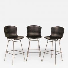 Harry Bertoia Set of 3 Harry Bertoia for Knoll International Mid Century American Black Bucke - 4708545
