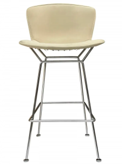 Harry Bertoia Set of Five Mid Century Modern Harry Bertoia for Knoll Wire Bar Stools - 2537376