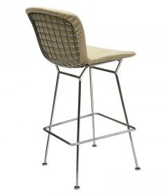 Harry Bertoia Set of Five Mid Century Modern Harry Bertoia for Knoll Wire Bar Stools - 2537377