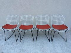 Harry Bertoia Set of Harry Bertoia Childs Chairs Original Knoll Orange Seat Pads - 1243624