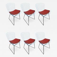 Harry Bertoia Set of Harry Bertoia Childs Chairs Original Knoll Orange Seat Pads - 1245472