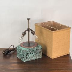 Harry Bertoia Unique Welded and Patinated Bronze Lamp in the style of Harry Bertoia - 4716406