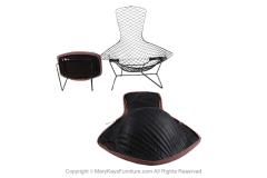 Harry Bertoia Vintage Harry Bertoia for Knoll Bird Lounge Chair with Ottoman - 3021269