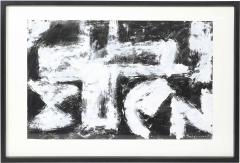 Harry Bertschmann Mid Century Dakota Series B W Abstract Acrylic on Paper by Harry Bertschmann - 4827643