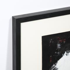 Harry Bertschmann Mid Century Dakota Series B W Abstract Acrylic on Paper by Harry Bertschmann - 4827163