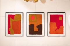 Harry Hilson Group of 3 Harry Hilson Framed Wool Tapestries - 4386518