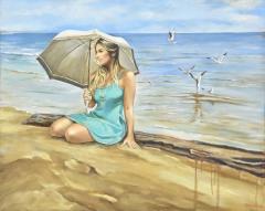 Harry McCormich HARRY McCORMICK OIL ON CANVAS BEACH SCENE - 4078192