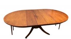 Harry Morse Meyers Regency Style Walnut Extension Dining Table with 3 Leaves Table Pads - 3155378