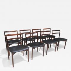 Harry Ostergaard Harry Ostergaard Danish Rosewood Dining Chairs Set of Eight 8  - 4277039
