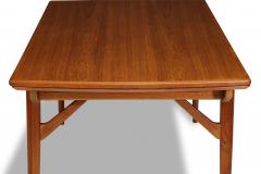 Harry Ostergaard Harry stergaard Danish Teak Draw Leaf Extension Dining Table circa 1960 - 4803132