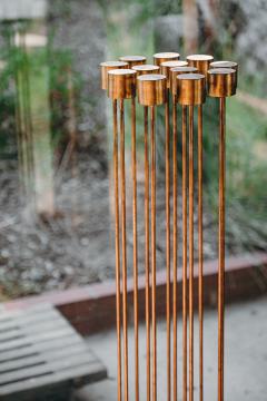 Harry Val Bertoia Large Bertoia Studios 12 Rod Time Change Through Sound B 2348 Brass Sculpture - 2467181