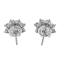 Harry Winston HARRY WINSTON 3 63 CARAT SUNFLOWER ROUND DIAMOND CLUSTER STUD EARRINGS - 2732009